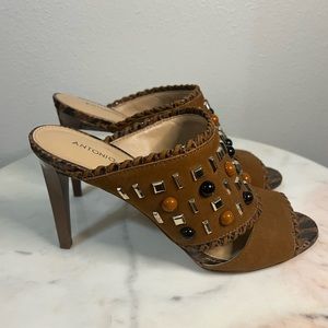 Antonio Melani Studded Mules size 8